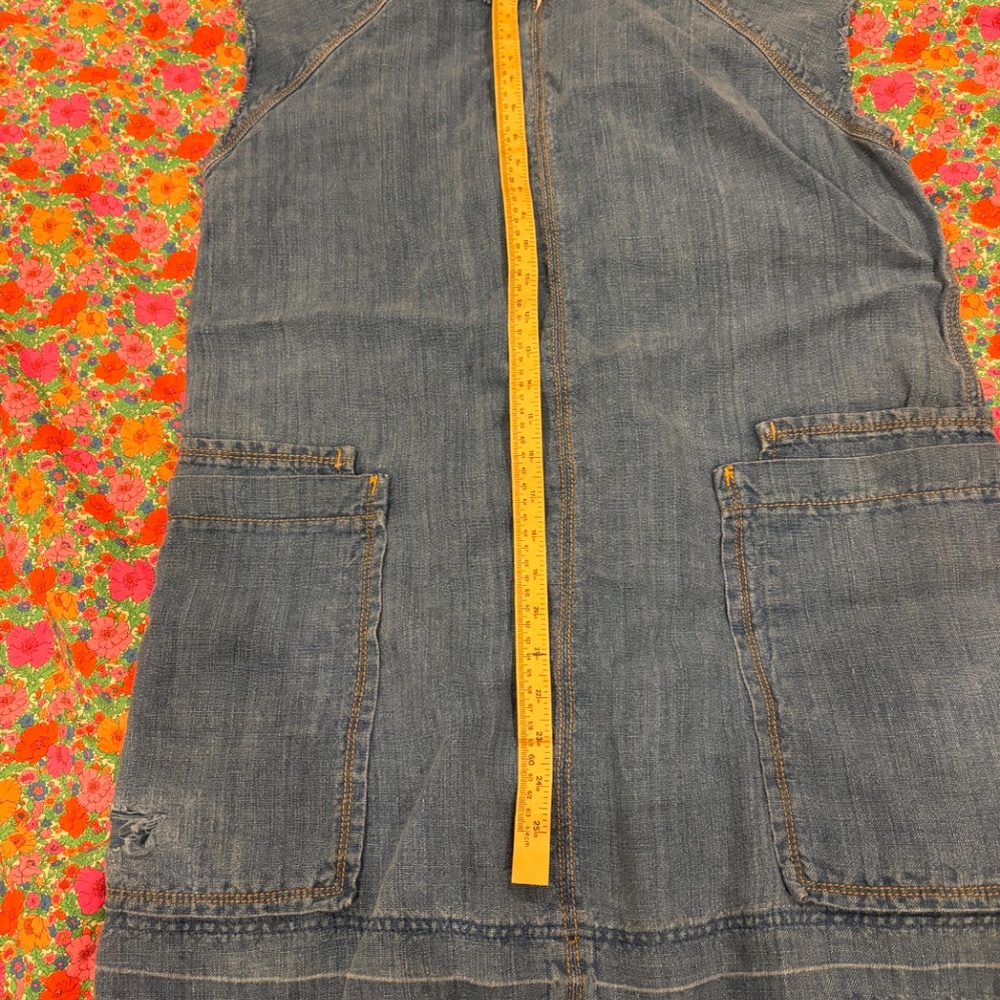 Free People Denim Dress L - Picture 13 of 14